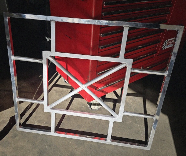 Custom aluminum fabrication frame by Rogue Metalworking in Pioneer, California
